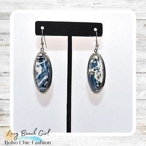 Hand Painted Porcelain Earrings